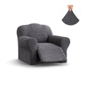 Dark Grey Recliner Slipcover, Mille Righe Collection