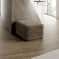 Vittoria Brown Ottoman Slipcover (Medium), Microfibra Printed Collection