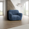 Vittoria Blue Armchair Slipcover, Microfibra Printed Collection