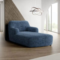 Vittoria Blue Chaise Lounge Slipcover, Microfibra Printed Collection