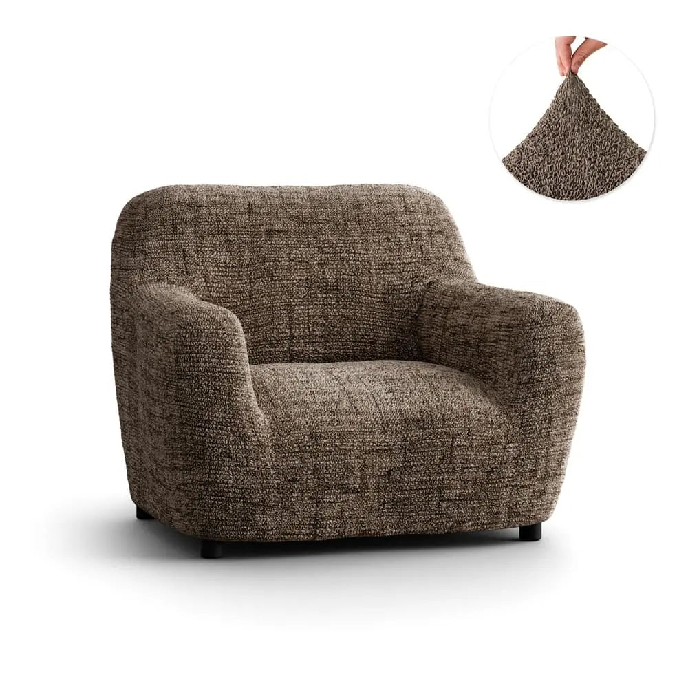 Vittoria Brown Armchair Slipcover, Microfibra Printed Collection