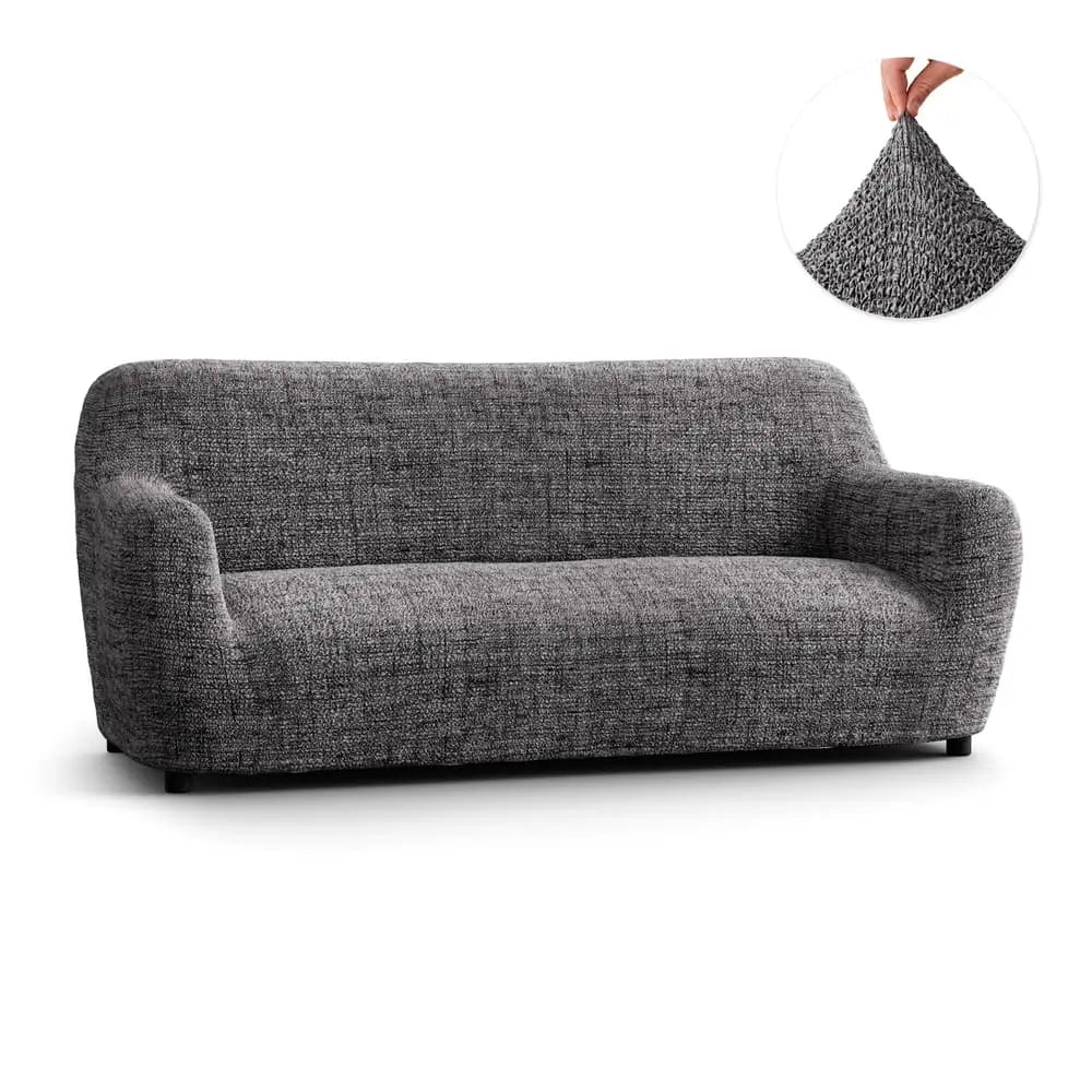 Vittoria Grey Sofa 3 Seater Slipcover, Microfibra Printed Collection