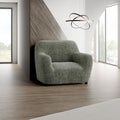 Mossy Grey Armchair Slipcover, Microfibra Printed Collection