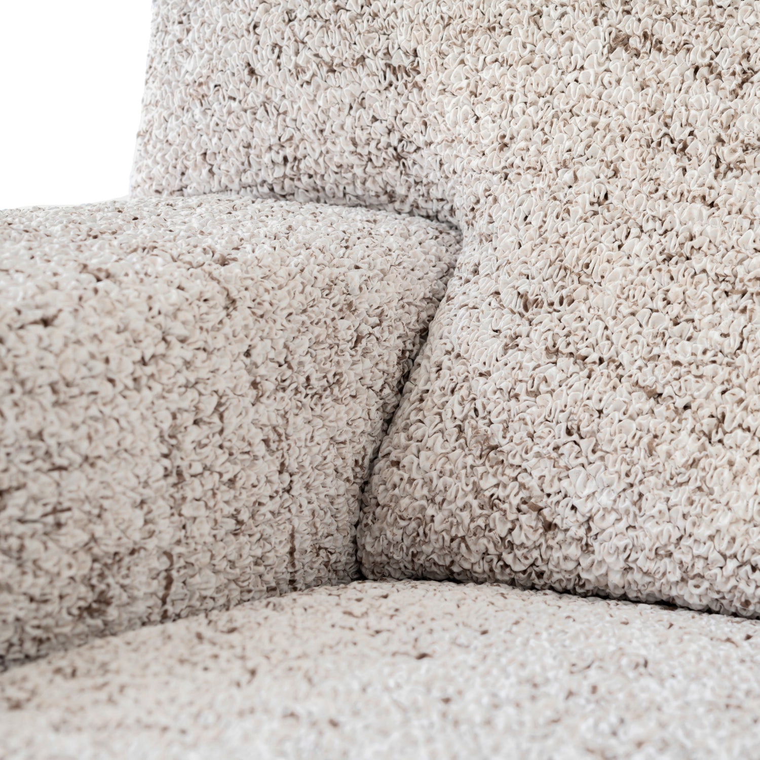 Vittoria Beige Sofa 3 Seater Slipcover, Microfibra Printed Collection