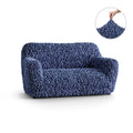 Navy Blue Loveseat 2 Seater Slipcover, Fuco Velvet Collection