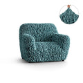 Teal Armchair Slipcover, Fuco Velvet Collection