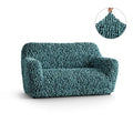 Teal Loveseat 2 Seater Slipcover, Fuco Velvet Collection