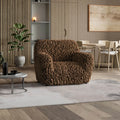 Brown Armchair Slipcover, Fuco Velvet Collection