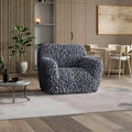 Grey Armchair Slipcover, Fuco Velvet Collection