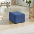 Blue Ottoman Slipcover (Medium), Velvet Collection