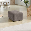 Brown Ottoman Slipcover (Medium), Velvet Collection