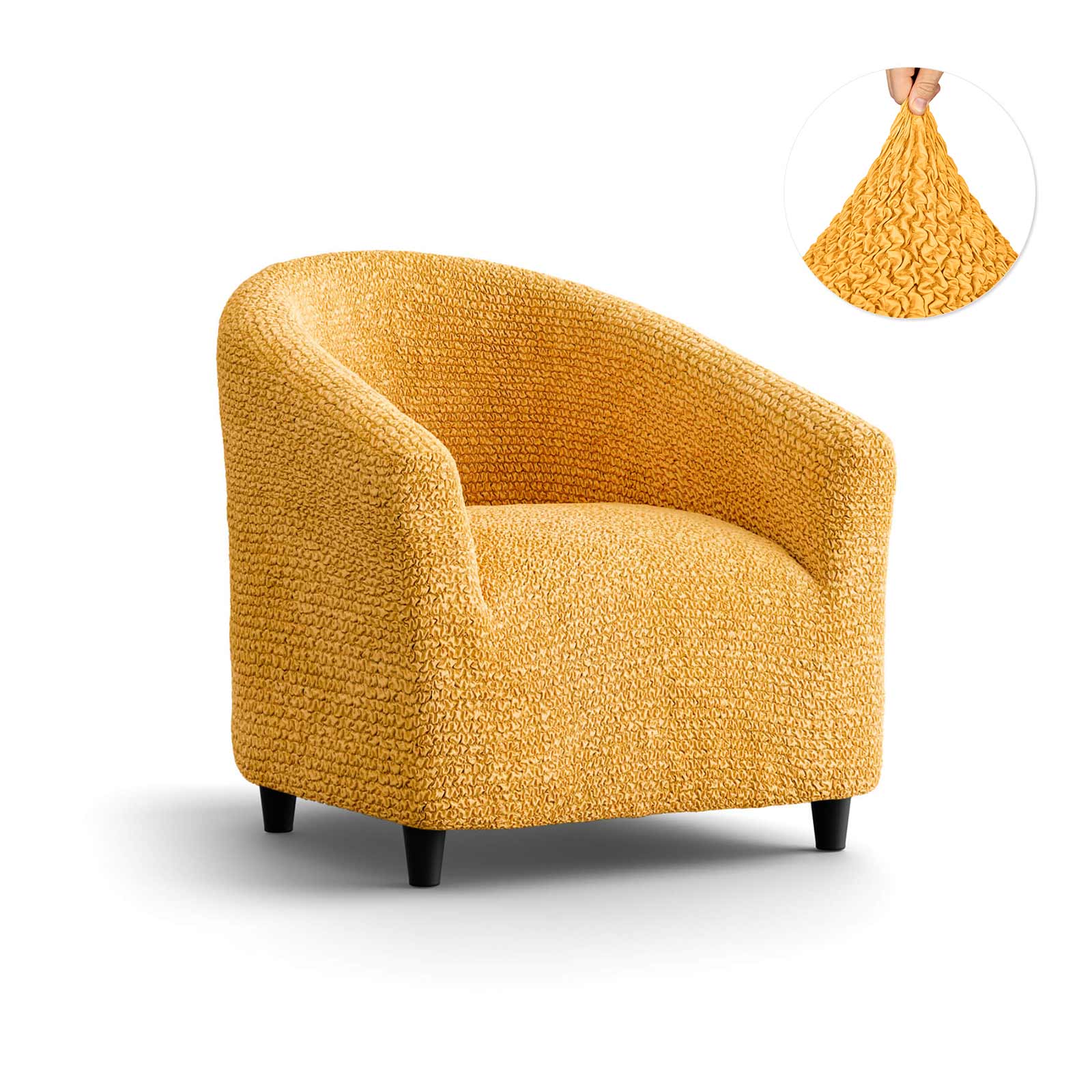 Mango Barrel Chair Slipcover, Microfibra Collection