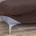 Brown Ottoman Slipcover (Medium), Mille Righe Collection