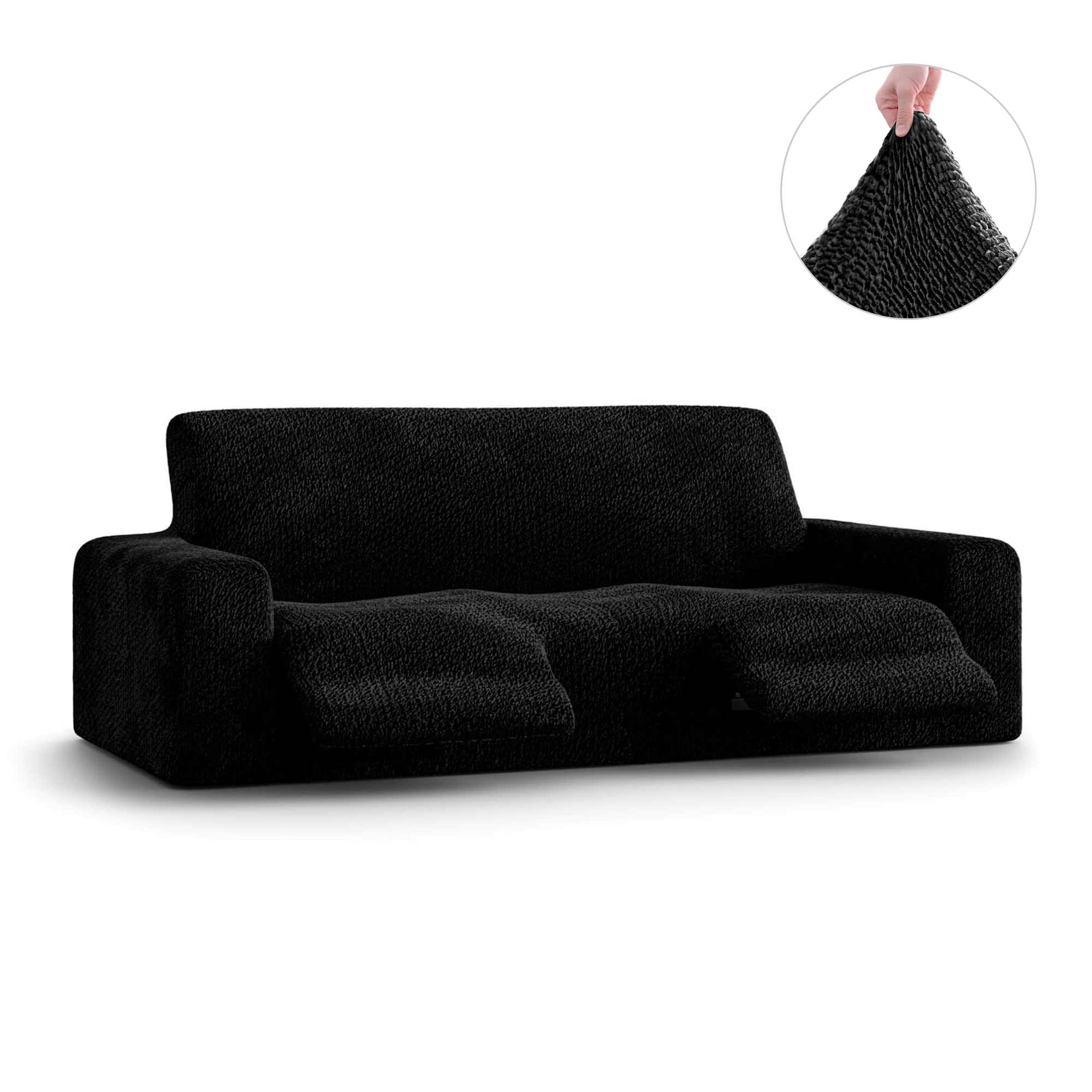 3 Seater Recliner Slipcover, Velvet Collection